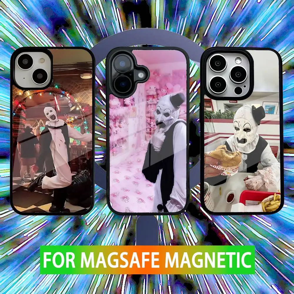 Art the C-Clown T-Terrifiers Phone Case For iPhone 16,15,14,13,12,11,Pro,Max,Plus,Mini,SE New Magsafe Magnetic Wireless Charging
Art the C-Clown T-Terrifiers Phone Case For iPhone 16,15,14,13,12,11,Pro,Max,Plus,Mini,SE New Magsafe Magnetic Wireless Charging