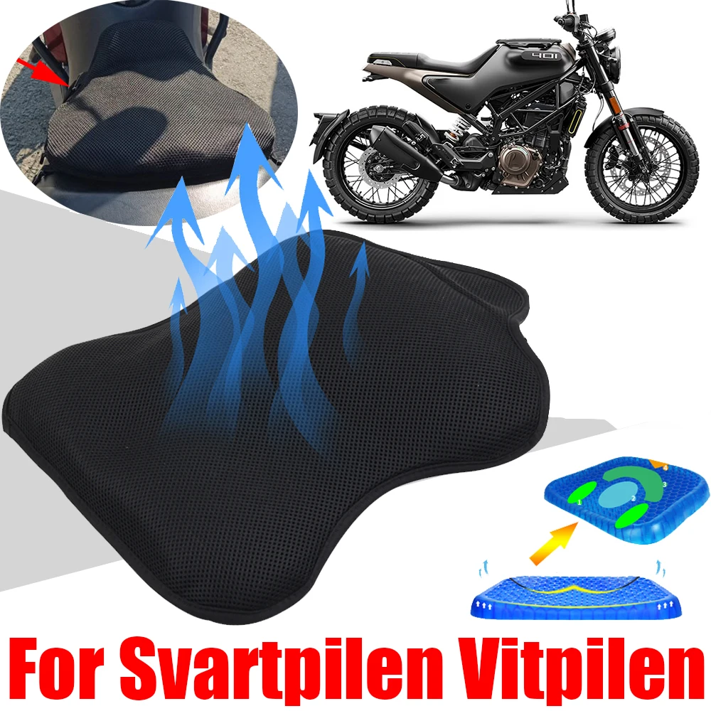 For Husqvarna SVARTPILEN 401 125 200 250 701 VITPILEN Accessories Breathable Gel Seat Cushion Cover Heat Insulation Seat Pad
For Husqvarna SVARTPILEN 401 125 200 250 701 VITPILEN Accessories Breathable Gel Seat Cushion Cover Heat Insulation Seat Pad