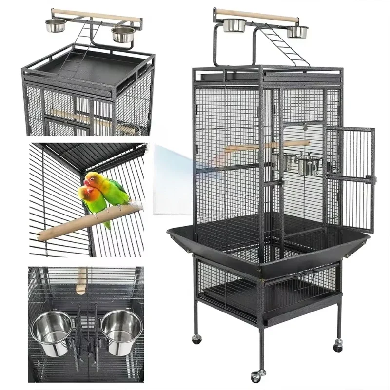 Large Luxury Birdcage Parrot Starling with Top Entertainment Equipment Group Birdcage Household Model
Large Luxury Birdcage Parrot Starling with Top Entertainment Equipment Group Birdcage Household Model