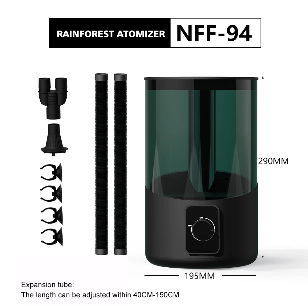 Adjustable Fog for Chameleon Amphibians Vivarium Reptile Humidifier Fogger Fog Machine for Reptile Terrarium Tank Pets Mister
Adjustable Fog for Chameleon Amphibians Vivarium Reptile Humidifier Fogger Fog Machine for Reptile Terrarium Tank Pets Mister