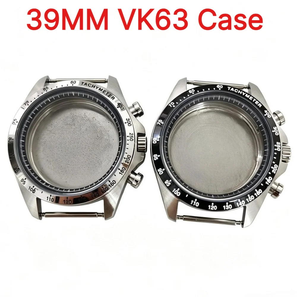 New 39mm VK63 Watch Case Mineral Glass Stainless Steel Case for Quartz VK63 Movement Replacement Parts
New 39mm VK63 Watch Case Mineral Glass Stainless Steel Case for Quartz VK63 Movement Replacement Parts