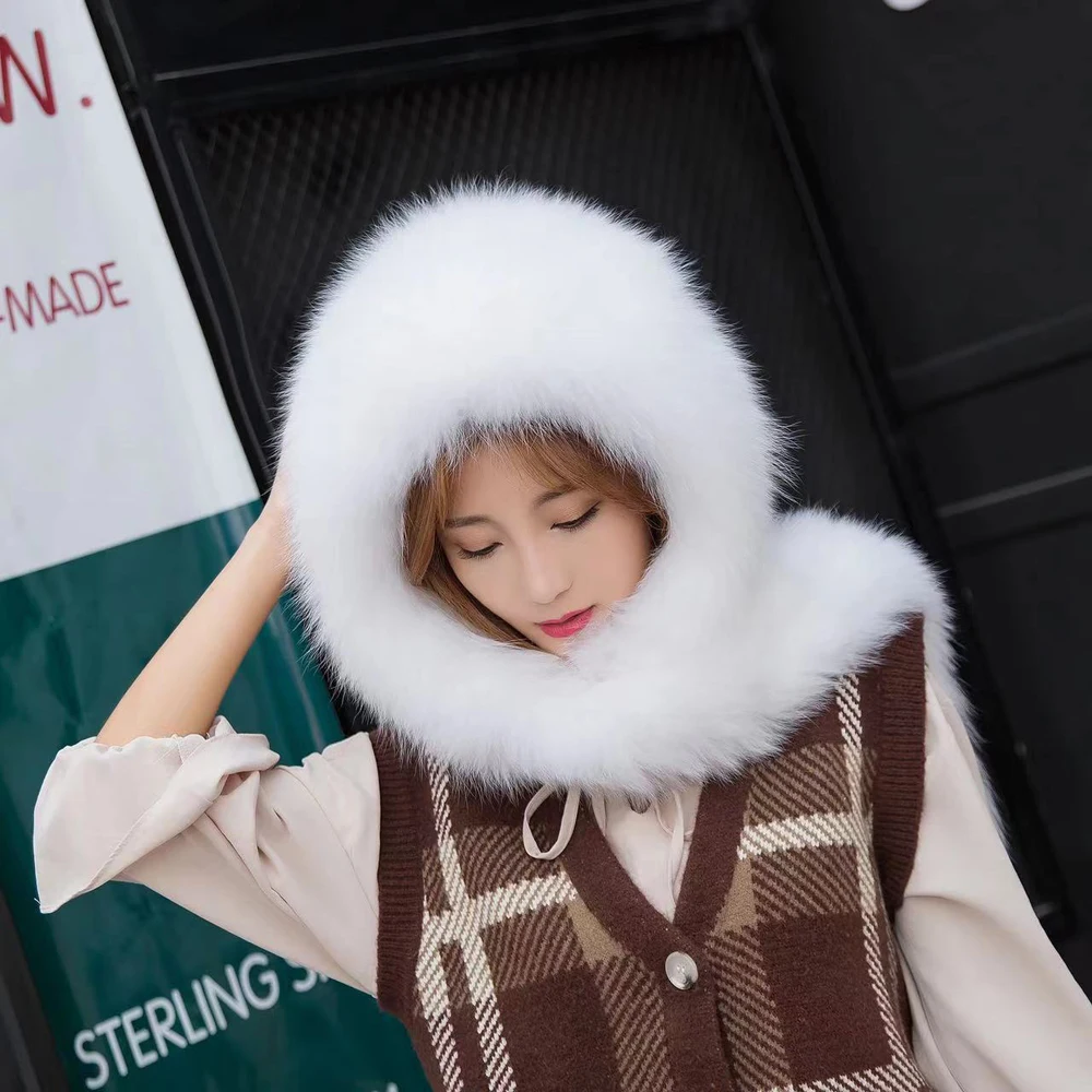 2025 Fashion Lady Real Fox Fur Hat Scarf Winter Warm Fluffy 100% Natural Fox Fur Hat Scarves Women Knitted Genuine Fur Cap Shawl
2025 Fashion Lady Real Fox Fur Hat Scarf Winter Warm Fluffy 100% Natural Fox Fur Hat Scarves Women Knitted Genuine Fur Cap Shawl