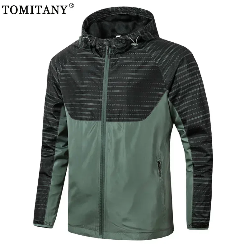 Мужская куртка в наличии: высококачественная модная полосатая осенняя спортивная куртка для бега, тонкая ветровка с капюшоном, уличная куртка для мужчин
Мужская куртка в наличии: высококачественная модная полосатая осенняя спортивная куртка для бега, тонкая ветровка с капюшоном, уличная куртка для мужчин