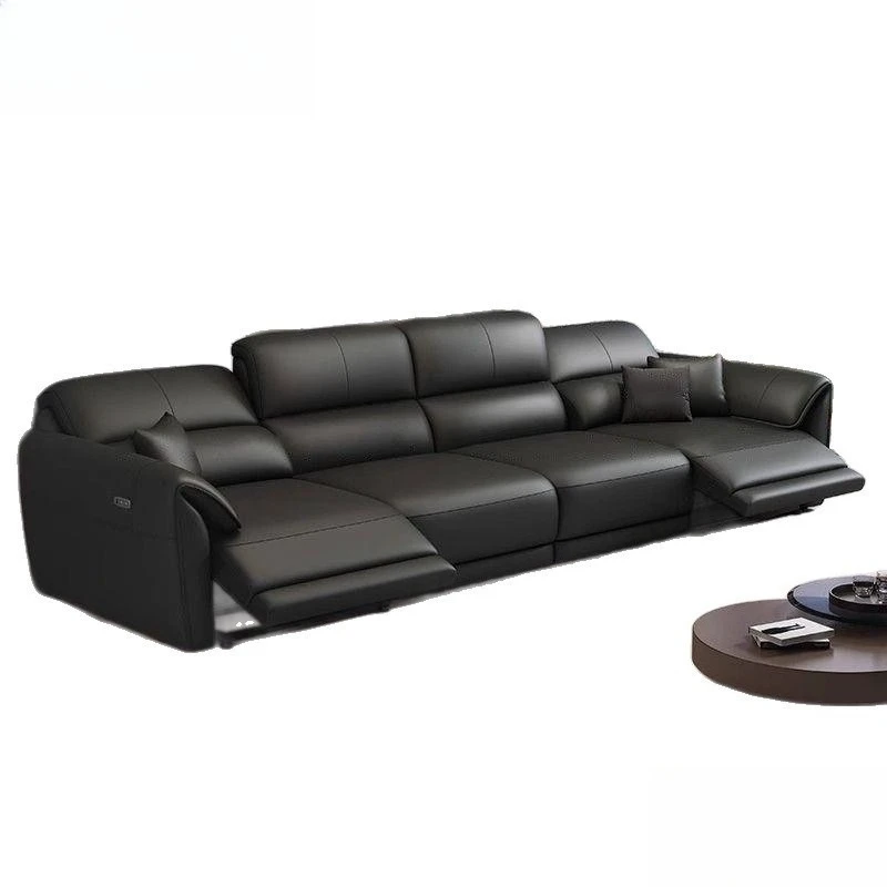 Simple and modern electric function leather sofa, living room smart space first class zero wall first layer cowhide sofa
Simple and modern electric function leather sofa, living room smart space first class zero wall first layer cowhide sofa