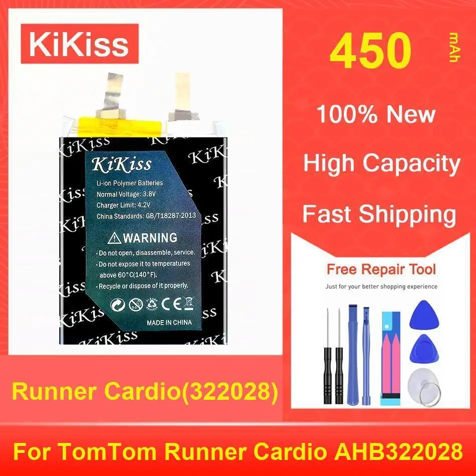 Watch Battery 450Mah High Performance For Tomtom Runner Cardio AHB322028 322028
Watch Battery 450Mah High Performance For Tomtom Runner Cardio AHB322028 322028