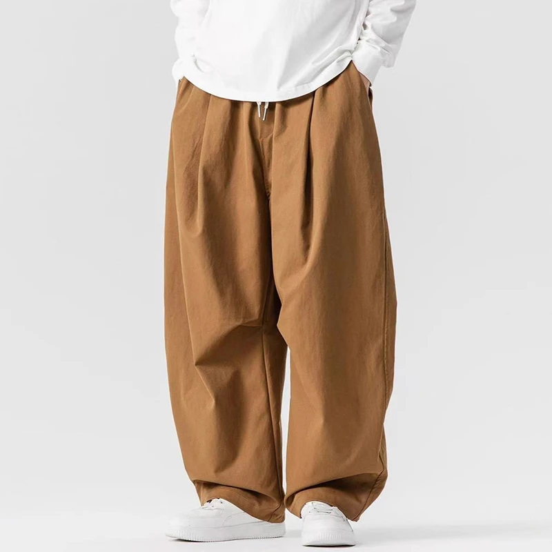 High Waist Men Casual Pants New Arrival 2026 Spring Simple Style Solid Color Loose Comfortable Male Straight Trousers N038
High Waist Men Casual Pants New Arrival 2026 Spring Simple Style Solid Color Loose Comfortable Male Straight Trousers N038