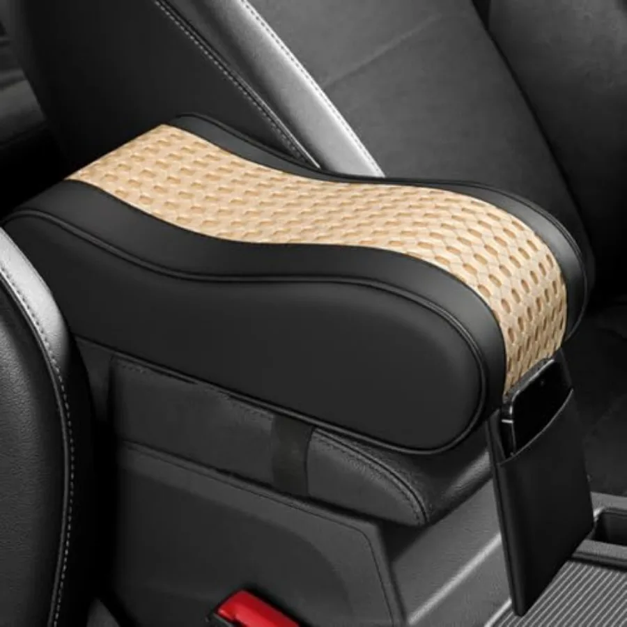 Car Armrest Cushion, Memory Foam Auto Center Console Armrest Pillow Pad with Storage Bag, Breathable Leather Car Middle Console
Car Armrest Cushion, Memory Foam Auto Center Console Armrest Pillow Pad with Storage Bag, Breathable Leather Car Middle Console