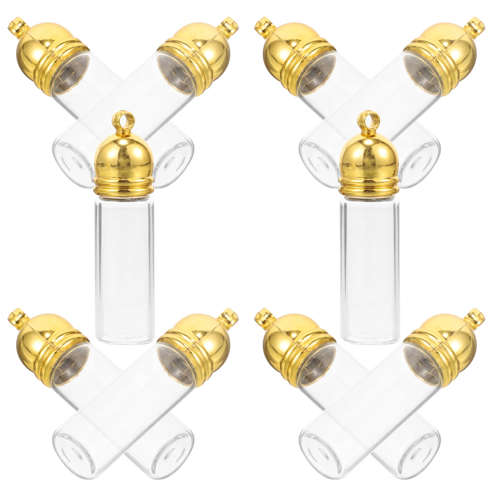 10 Pcs Glass Bottle Pendant Wish Bottles Empty Small Vials with Lids Metal Wishing Jar
10 Pcs Glass Bottle Pendant Wish Bottles Empty Small Vials with Lids Metal Wishing Jar
