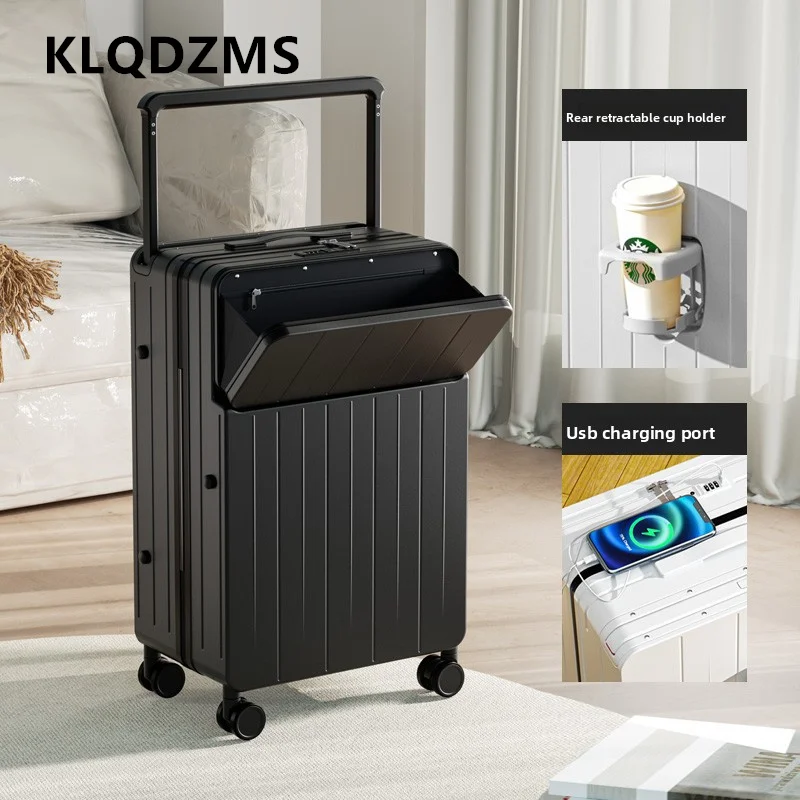 KLQDZMS чемодан с зарядкой через USB, 20 дюймов, 22 дюйма, 24 дюйма, 26 дюймов, посадочный чемодан с передним отверстием, чемодан на колесиках для ноутбука
KLQDZMS чемодан с зарядкой через USB, 20 дюймов, 22 дюйма, 24 дюйма, 26 дюймов, посадочный чемодан с передним отверстием, чемодан на колесиках для ноутбука