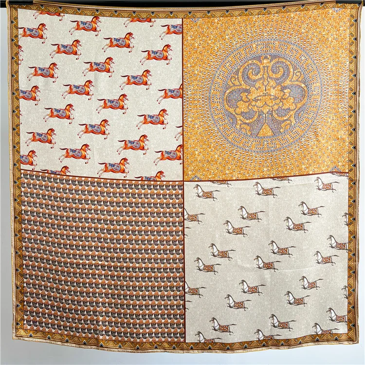 12mm Silk Scarf 110CM Luxury Designers Hand Rolled Bandanas Square Shawls 110 Hair Neck Belt Accessories Gift
12mm Silk Scarf 110CM Luxury Designers Hand Rolled Bandanas Square Shawls 110 Hair Neck Belt Accessories Gift
