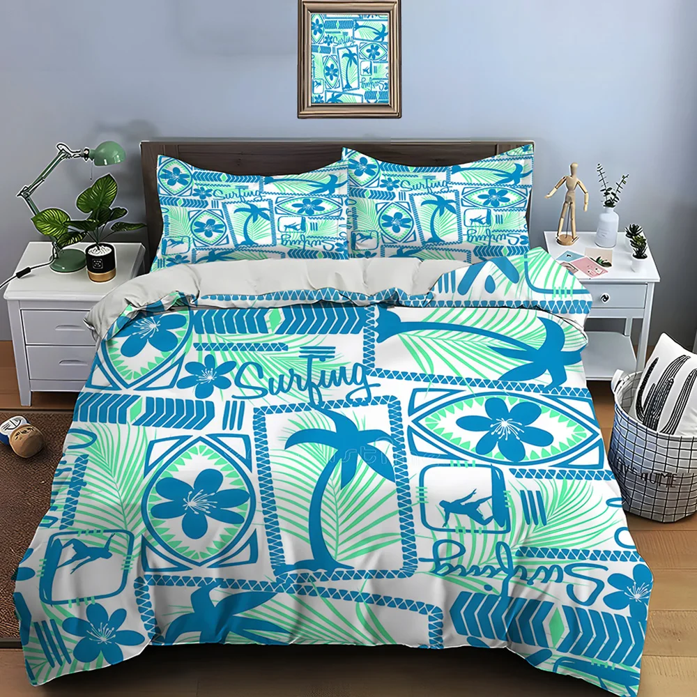 Tropical surfing-themed floral pattern Bedding Set for Kids Luxury Gift 3pcs Digital Print Comforter Set Soft Comfortable
Tropical surfing-themed floral pattern Bedding Set for Kids Luxury Gift 3pcs Digital Print Comforter Set Soft Comfortable