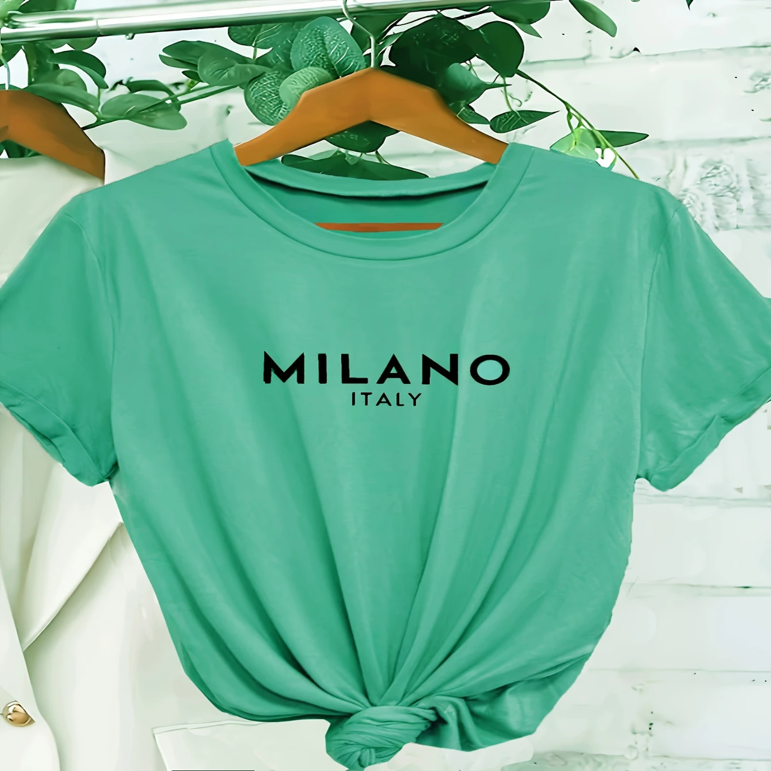 Letter Print Crew Neck T-Shirt, Casual Short Sleeve T-Shirt For Spring & Summer, Women's Clothing, Valentine's Day
Letter Print Crew Neck T-Shirt, Casual Short Sleeve T-Shirt For Spring & Summer, Women's Clothing, Valentine's Day