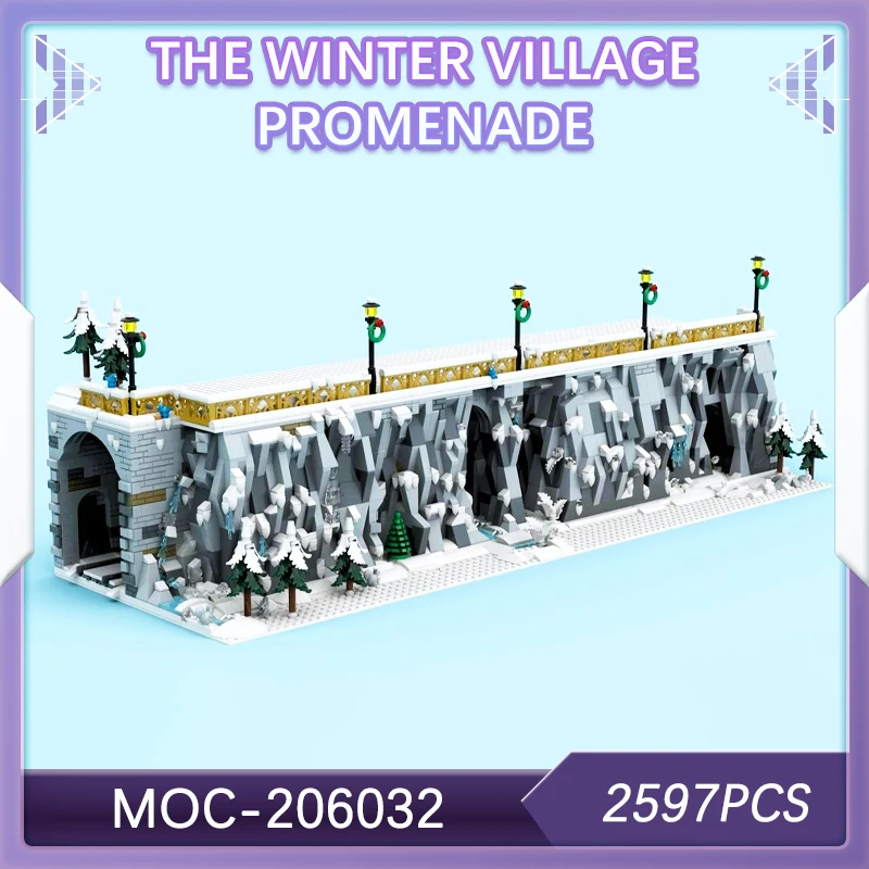 2597 шт., строительный блок «Зимняя деревня», набор модулей для входной дорожки на заказ, креативные подарки высокого качества MOC-206032 
2597 шт., строительный блок «Зимняя деревня», набор модулей для входной дорожки на заказ, креативные подарки высокого качества MOC-206032
