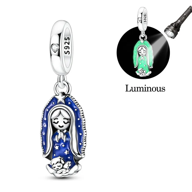 925 Sterling Silver Luminous Angel Charms Pendant For Women Fit Original Bracelet DIY Birthday Party Jewelry Gifts
925 Sterling Silver Luminous Angel Charms Pendant For Women Fit Original Bracelet DIY Birthday Party Jewelry Gifts
