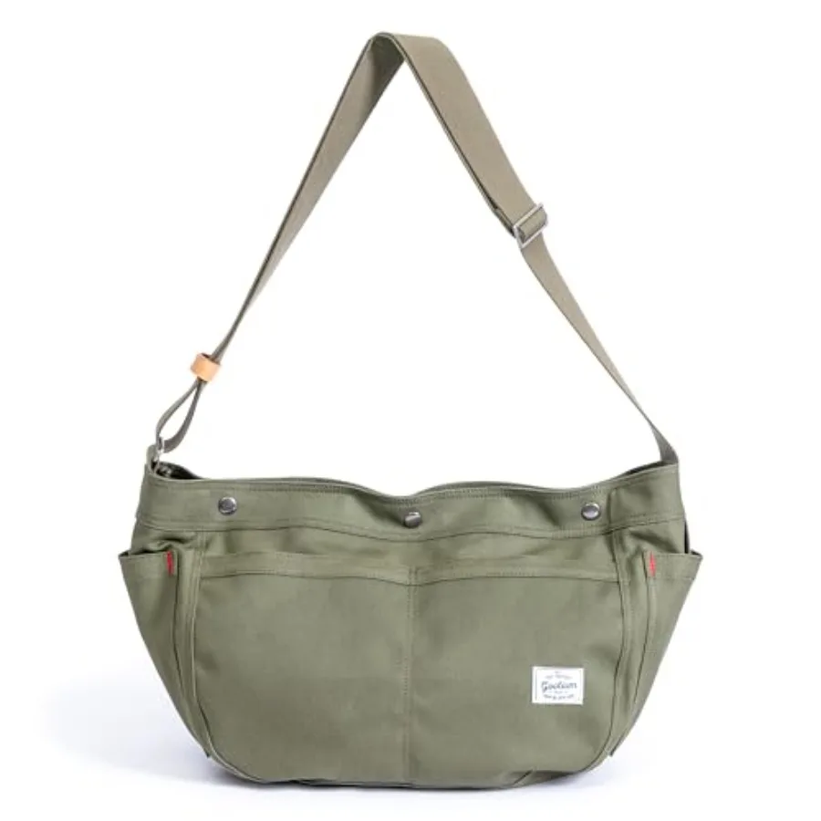 GOOTIUM Canvas Crescent Bag, Hobo Crossbody Bag for Men and Women, Durable Casual Shoulder Messenger Bag with Contrast Lining
GOOTIUM Canvas Crescent Bag, Hobo Crossbody Bag for Men and Women, Durable Casual Shoulder Messenger Bag with Contrast Lining