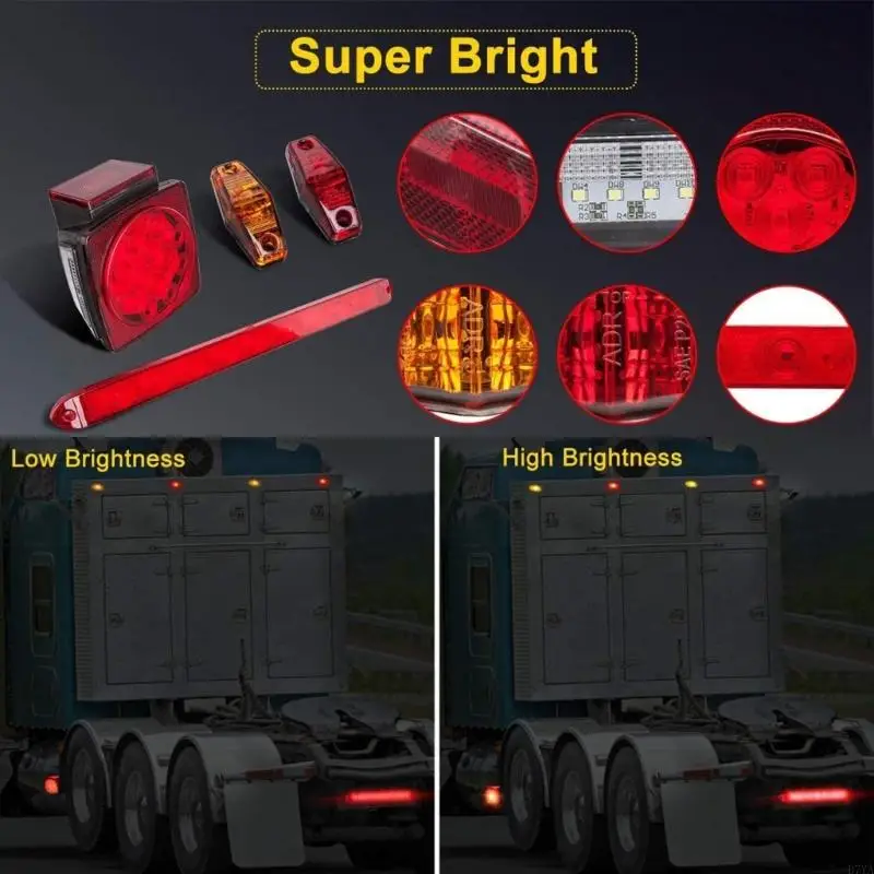 ABS Plastic LED Tail Lights For 12V Vehicles Including Trucks Trailers And RVs With High Visibility Easy Installation D7YA
ABS Plastic LED Tail Lights For 12V Vehicles Including Trucks Trailers And RVs With High Visibility Easy Installation D7YA