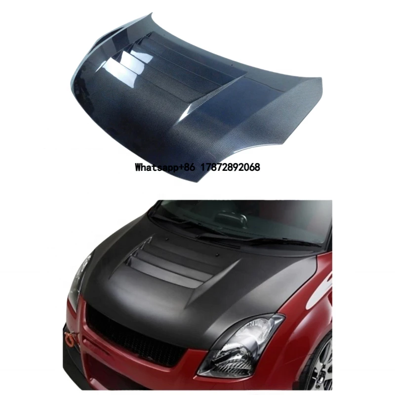 Carbon Fiber Car Engine Cover Auto Hood for Swift ZC31 Swift Sport 2005-2012 Aerodynamic Auto Body Kits
Carbon Fiber Car Engine Cover Auto Hood for Swift ZC31 Swift Sport 2005-2012 Aerodynamic Auto Body Kits