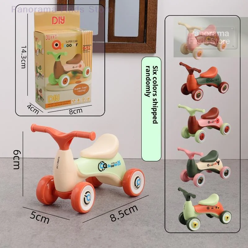 1Pcs Simulation Mini Cute Kids Balance Car Four-Wheeled Baby Sliding Scooter Ornament Creative Assembly Children's Car Toy Gift
1Pcs Simulation Mini Cute Kids Balance Car Four-Wheeled Baby Sliding Scooter Ornament Creative Assembly Children's Car Toy Gift