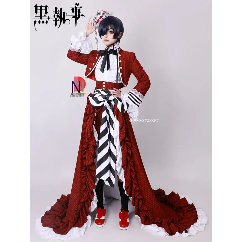Hot Game Black Butler Ciel Cosplay Costume Outfit Tea Cup Earl Sebastian Butler Suit Fancy Dress Up Party for Men Women 2024 New
Hot Game Black Butler Ciel Cosplay Costume Outfit Tea Cup Earl Sebastian Butler Suit Fancy Dress Up Party for Men Women 2024 New