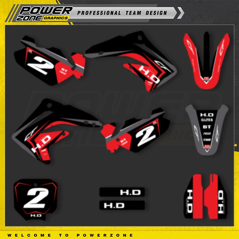 PowerZone Custom Graphics Backgrounds Decals Motorcycle Stickers Kit For HONDA CR85 2012-2003 85cc Number Name 03
PowerZone Custom Graphics Backgrounds Decals Motorcycle Stickers Kit For HONDA CR85 2012-2003 85cc Number Name 03