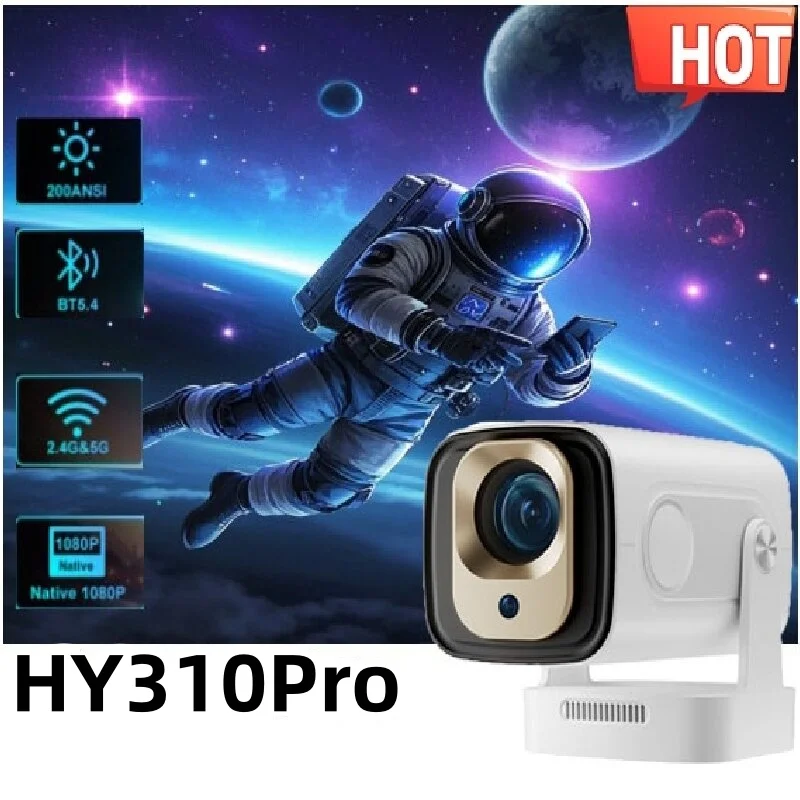HY310 Pro Smart Projector 1080P Dual Wifi6 BT5.0 Cinema Theater Multimedia Portable Home LED PocketOutdoor Movie HY260
HY310 Pro Smart Projector 1080P Dual Wifi6 BT5.0 Cinema Theater Multimedia Portable Home LED PocketOutdoor Movie HY260