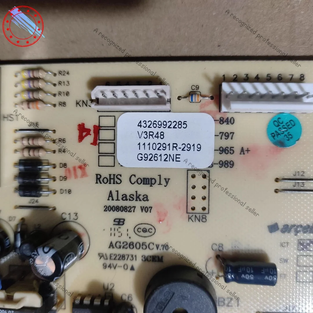 Original Control Board Power Supply PCB 4326992285 For Beko Refrigerator
Original Control Board Power Supply PCB 4326992285 For Beko Refrigerator