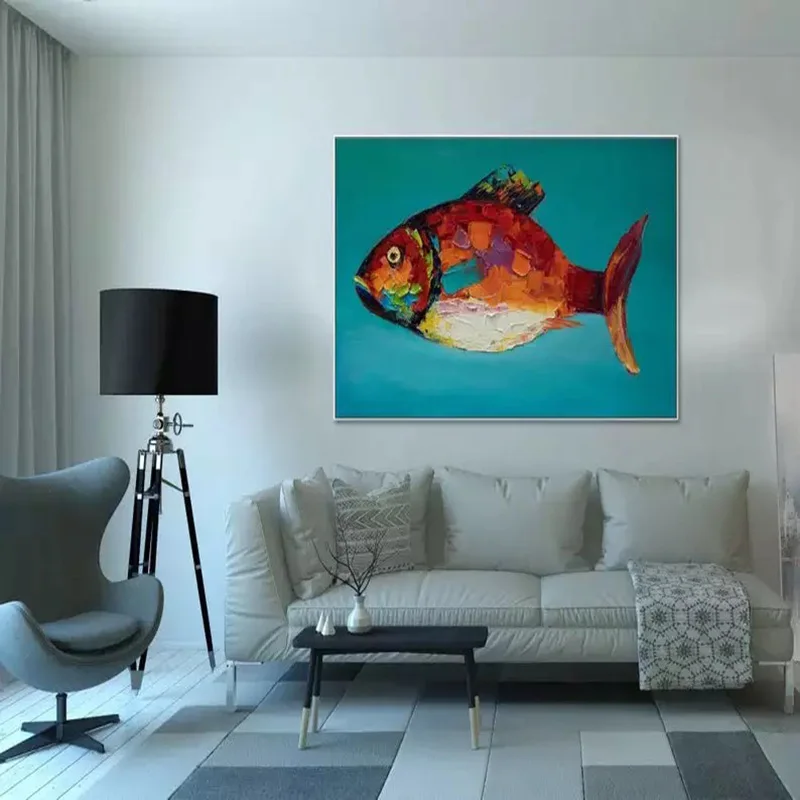 Lovely Graffiti Art Bream Fish Oil Painting on Canvas Wall Art Handmade Wall Pictures for Living Room Kid's Home Decor
Lovely Graffiti Art Bream Fish Oil Painting on Canvas Wall Art Handmade Wall Pictures for Living Room Kid's Home Decor