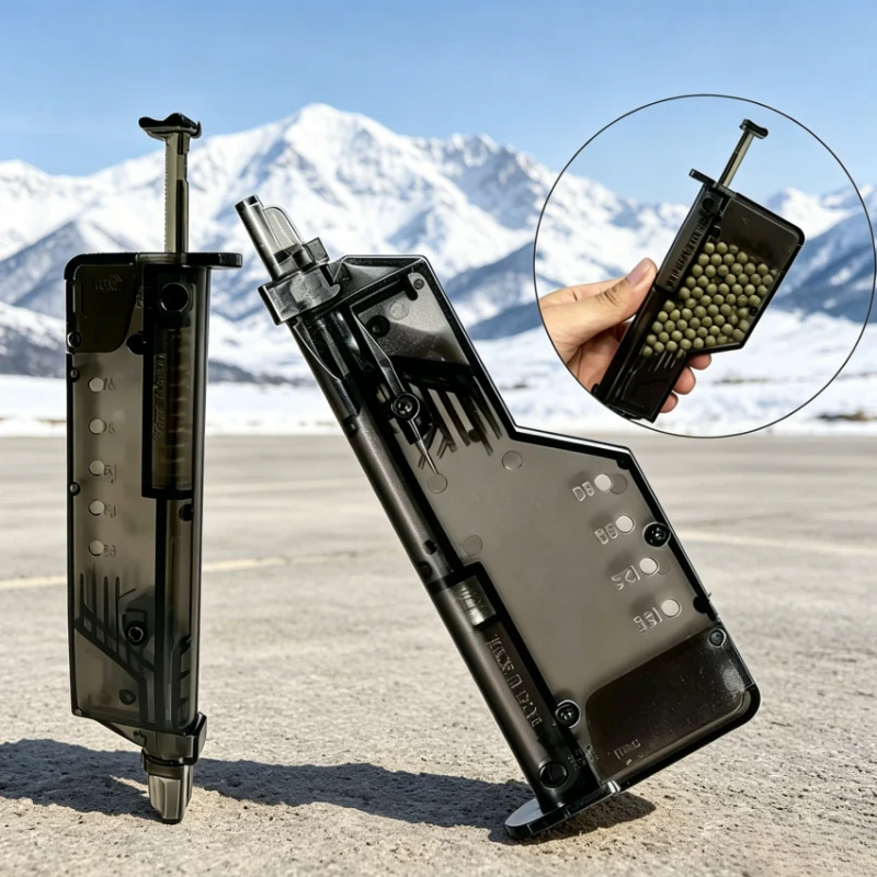 High Capacity 100-Round Quick Loader 6mm 7-8mm Plastic Speed Loader Outdoor Paintball Game Accessory for Outdoor Game Play
High Capacity 100-Round Quick Loader 6mm 7-8mm Plastic Speed Loader Outdoor Paintball Game Accessory for Outdoor Game Play