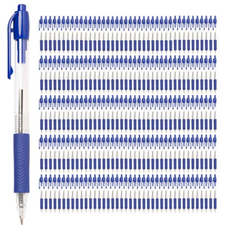 Ballpoint Pens - 200 Bulk Pens Retractable Ink - Smooth Writing and Ergonomic for Note Taking and Journal Supply
Ballpoint Pens - 200 Bulk Pens Retractable Ink - Smooth Writing and Ergonomic for Note Taking and Journal Supply