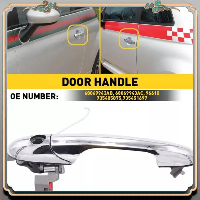 Reliable-Chrome Driver's Left Front Door Outer Handle For Fiat 500 735485875, 735451697,68069943AB Exterior Door Handle
Reliable-Chrome Driver's Left Front Door Outer Handle For Fiat 500 735485875, 735451697,68069943AB Exterior Door Handle