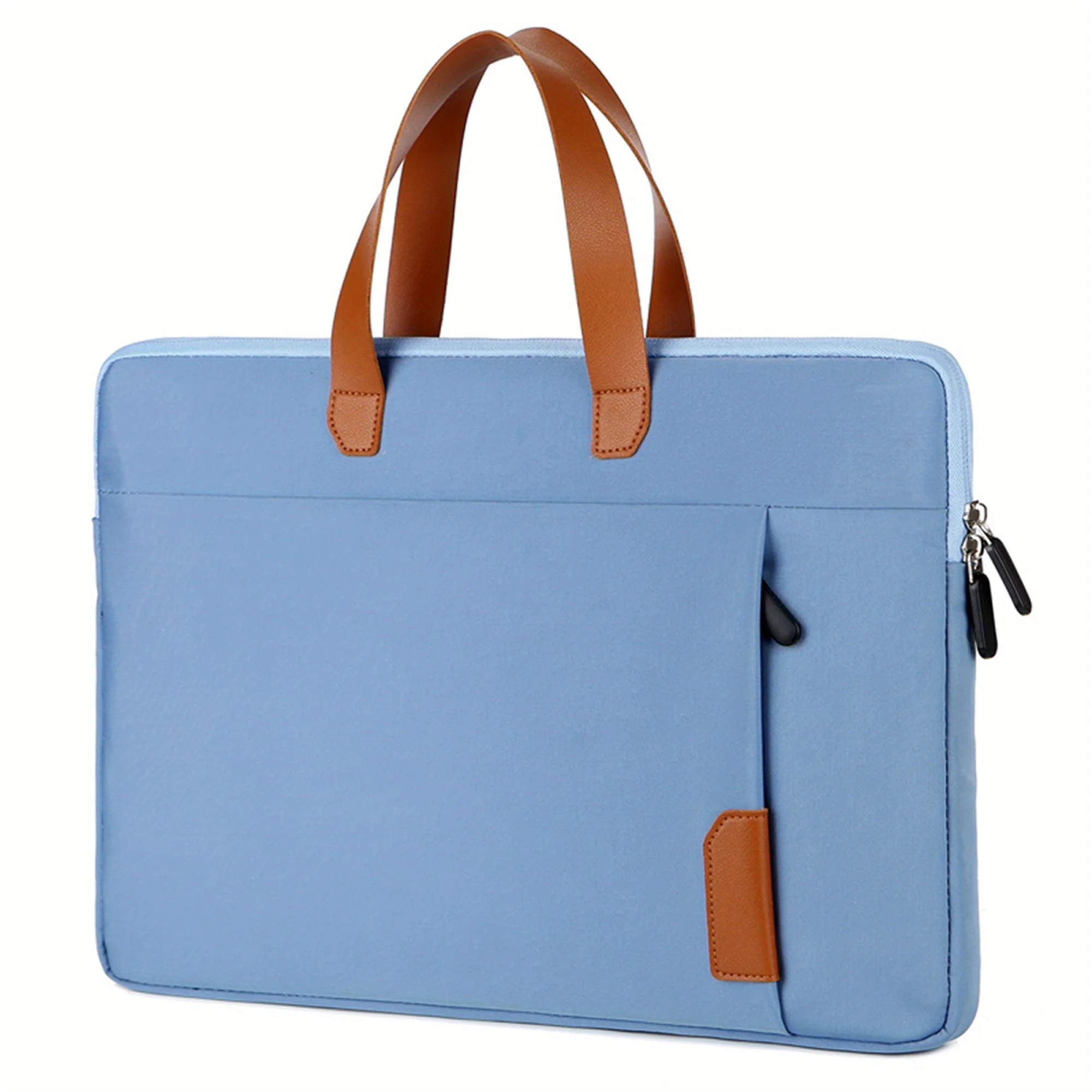 Portable Waterproof Oxford Cloth Laptop Bag, Double Zippers Closure Anti-collision Handbag with Front Pocket
Portable Waterproof Oxford Cloth Laptop Bag, Double Zippers Closure Anti-collision Handbag with Front Pocket