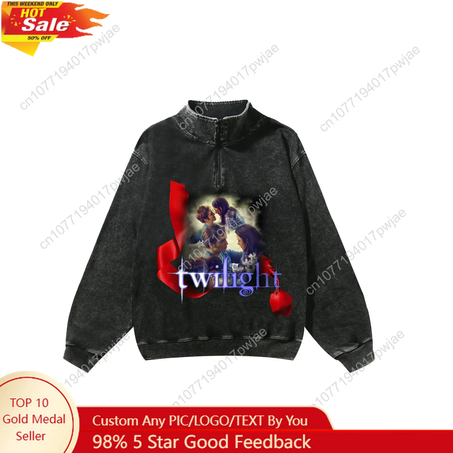 Twilight Movie Edward Bella Custom Retro Sweatshirt Mans Womans Half Zipper Vintage Sweat Shirt Custom Made Long Sleeved Tshirt
Twilight Movie Edward Bella Custom Retro Sweatshirt Mans Womans Half Zipper Vintage Sweat Shirt Custom Made Long Sleeved Tshirt