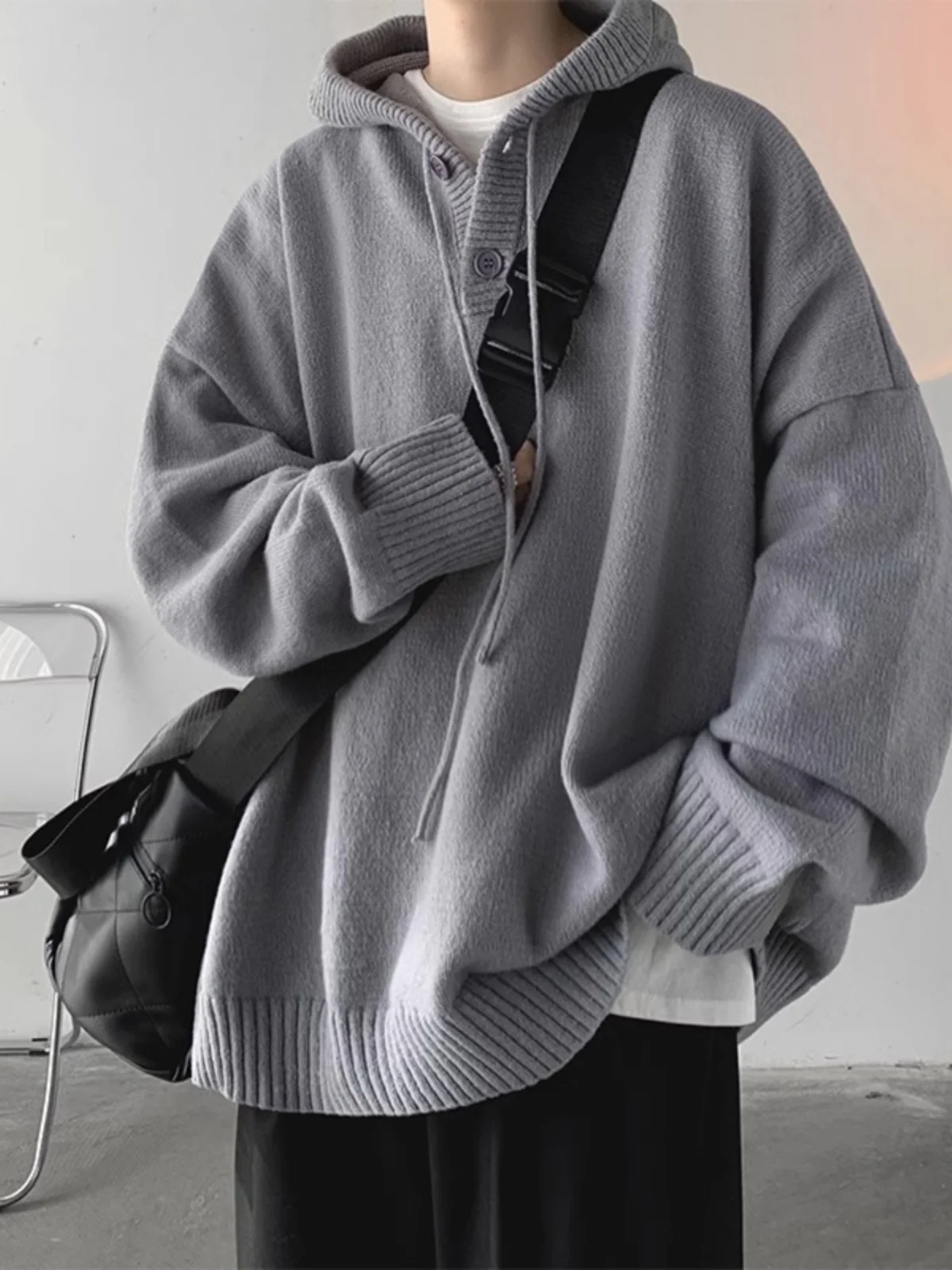 Мужская толстовка большого размера: повседневная, уютная, вязаная, осенне-зимняя, свободного кроя, из смесового полиэстера
Мужская толстовка большого размера: повседневная, уютная, вязаная, осенне-зимняя, свободного кроя, из смесового полиэстера