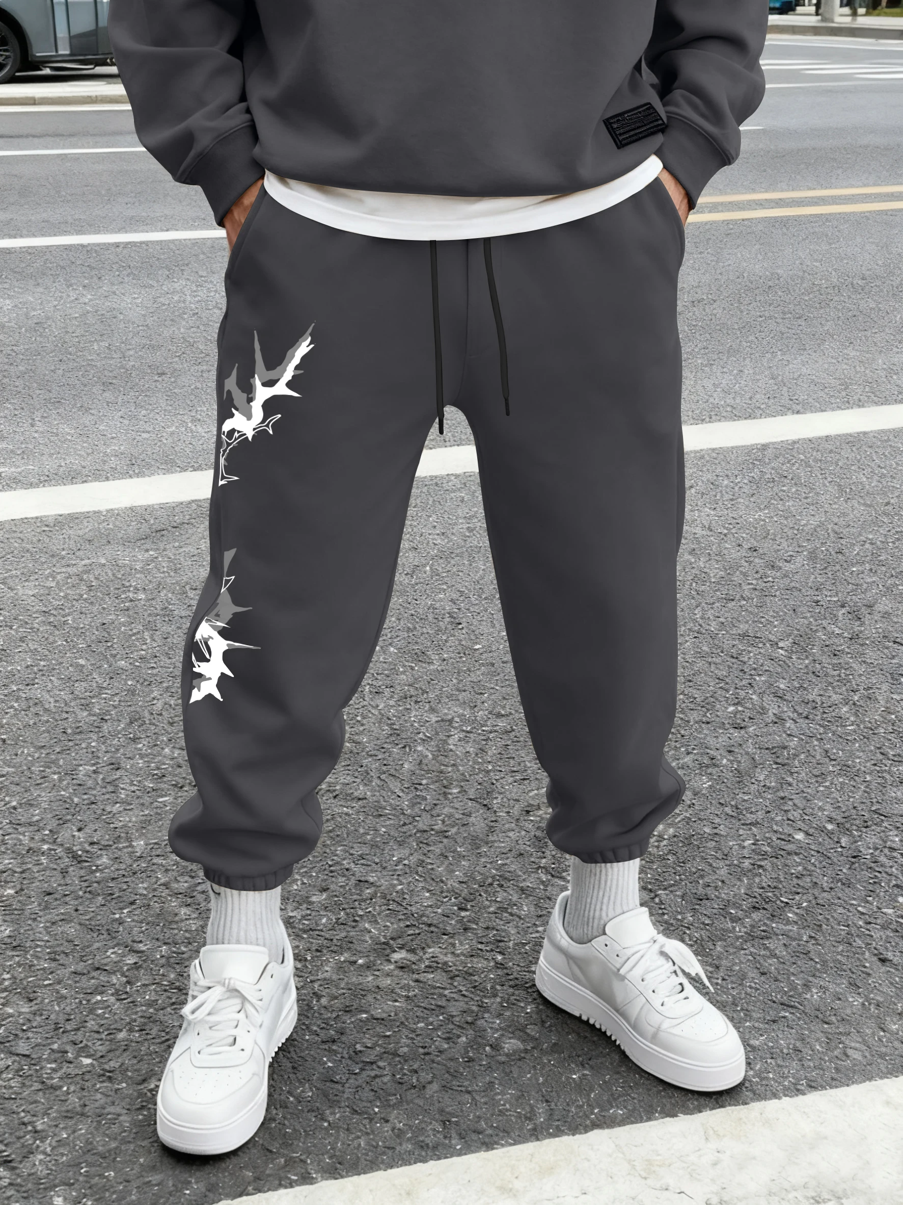 Men's Gothic Jagged Thorn Side Print Sweatpants Elastic Waist Soft Fabric Dark Punk Street Hip Hop Joggers
Men's Gothic Jagged Thorn Side Print Sweatpants Elastic Waist Soft Fabric Dark Punk Street Hip Hop Joggers