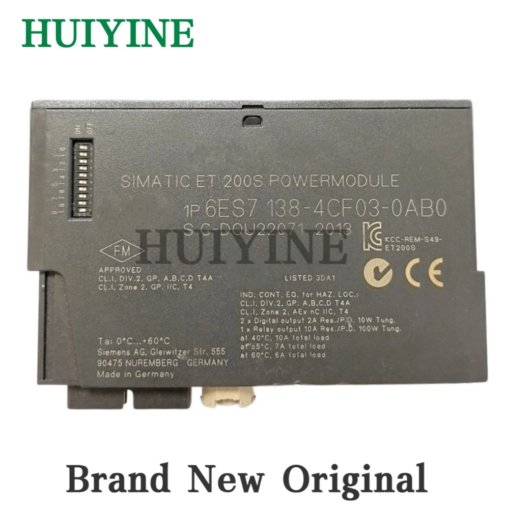 New Original 6ES7138-4CF03-0AB0 6ES7 138-4CF03-0AB0 ET200S Module
New Original 6ES7138-4CF03-0AB0 6ES7 138-4CF03-0AB0 ET200S Module