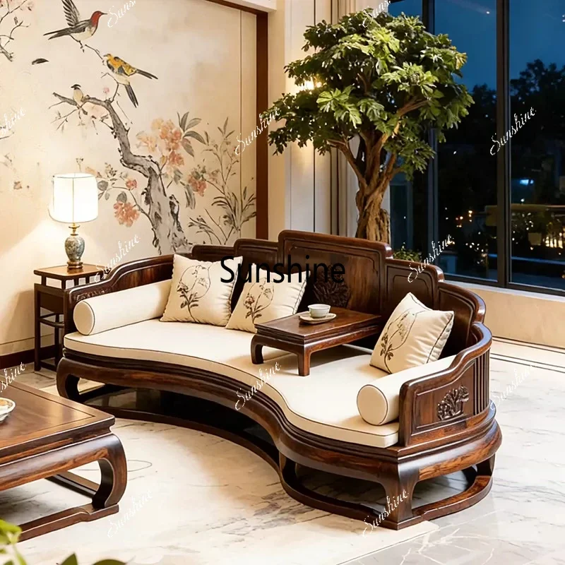 New Chinese curved home sofa living room straight row living room furniture
New Chinese curved home sofa living room straight row living room furniture