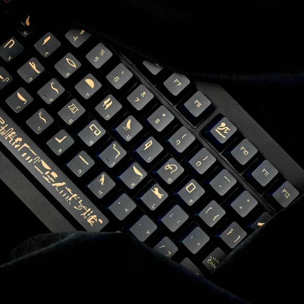 Keycaps Original Highly Egyptian Theme Black Gold Personality Luxury Remake Customized PBT Mechanical Keyboard Cap
Keycaps Original Highly Egyptian Theme Black Gold Personality Luxury Remake Customized PBT Mechanical Keyboard Cap
