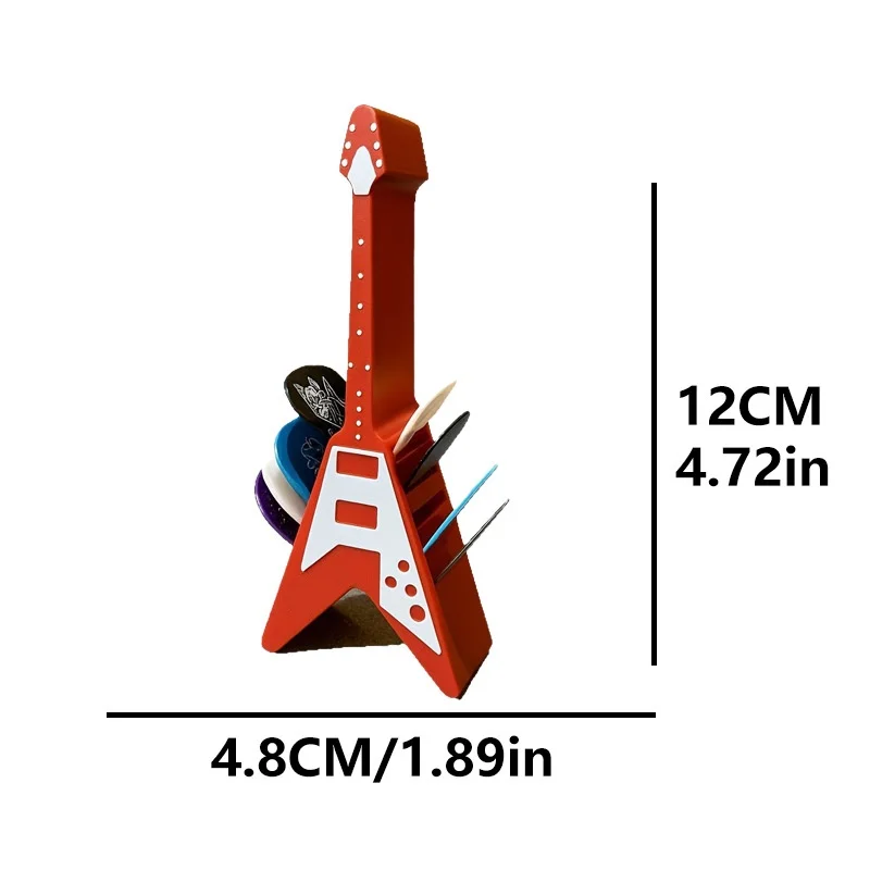 3D Printed Guitar Picks Holder Box Organizer Display Case Guitar Pick Storage Portable Design Guitar Picks Holder Box Organizer