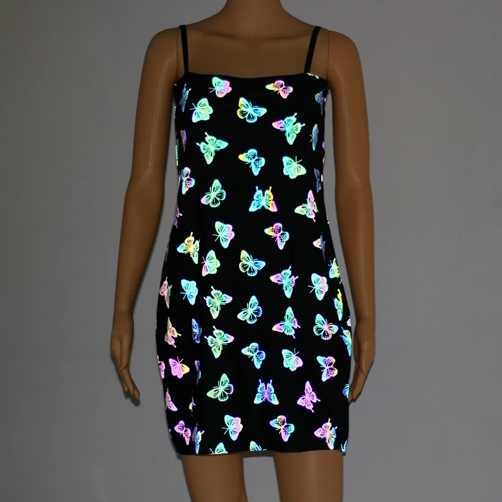 Holographic Butterfly Cami Dress Women Y2K Sexy Spaghetti Strap Bodycon Mini Dress Nightclub Party Rave Outfit Summer 2026
Holographic Butterfly Cami Dress Women Y2K Sexy Spaghetti Strap Bodycon Mini Dress Nightclub Party Rave Outfit Summer 2026