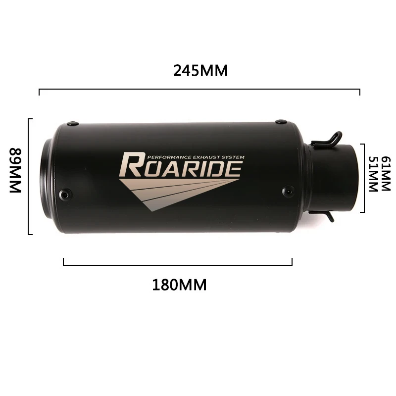 Universal Motorcycle 51mm exhaust pipe
Universal Motorcycle 51mm exhaust pipe