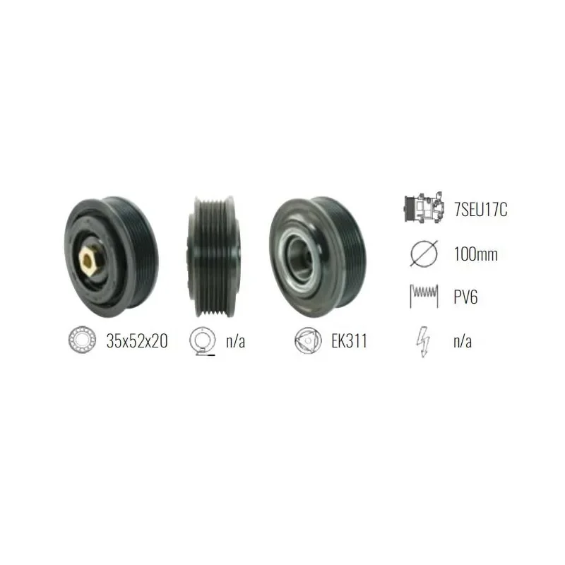 CA679 CLUTCH ASSEMBLY 7SEU17C 100MM 6PK for VOLKSWAGEN T5 2.0TDi (2009-) / AMAROK 1K0820803E / 1K0820803 / 1K0820803G
CA679 CLUTCH ASSEMBLY 7SEU17C 100MM 6PK for VOLKSWAGEN T5 2.0TDi (2009-) / AMAROK 1K0820803E / 1K0820803 / 1K0820803G