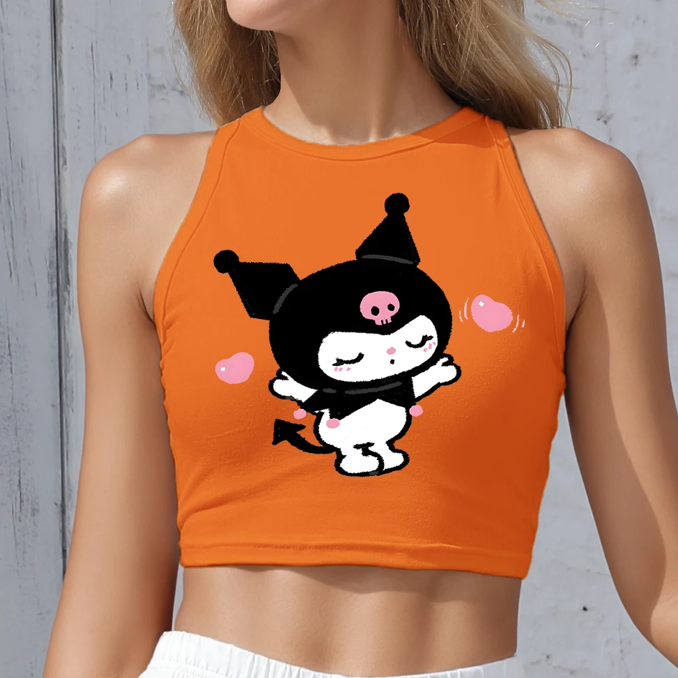 Crop Tops Y2K Clothes for Women Summer Fashion Kuromi Cartoon Sleeveless Slim Fitted T-Shirt Streetwear Shoulder Off Tees
Crop Tops Y2K Clothes for Women Summer Fashion Kuromi Cartoon Sleeveless Slim Fitted T-Shirt Streetwear Shoulder Off Tees