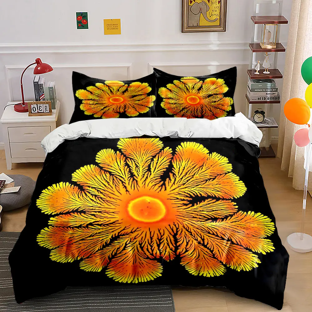 3Pcs Orange Fractal Fern Flower Duvet Cover Set, Abstract Botanical Art Bedding with 1 Duvet Cover 2 Pillowcases Single Double
3Pcs Orange Fractal Fern Flower Duvet Cover Set, Abstract Botanical Art Bedding with 1 Duvet Cover 2 Pillowcases Single Double