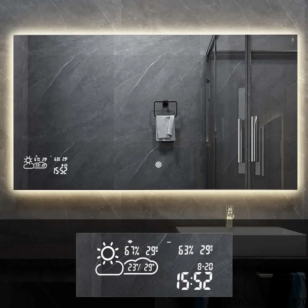 LED Bathroom Mirror with Lights Backlit Vanity Touch Sensor Wall
LED Bathroom Mirror with Lights Backlit Vanity Touch Sensor Wall