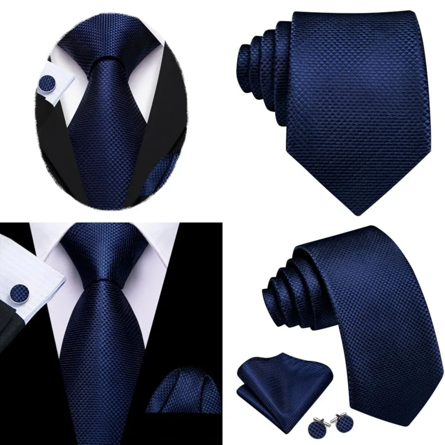 Tie Sets for Men Silk Stripe Necktie Woven Checkered Handkerchief Cufflinks Formal Business Wedding,Navy Blue
Tie Sets for Men Silk Stripe Necktie Woven Checkered Handkerchief Cufflinks Formal Business Wedding,Navy Blue