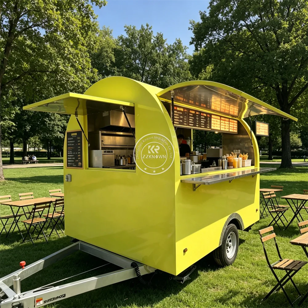 Concession Trailer Mobile Food Trailer Custom Catering Truck Street BBQ Coffee Food Truck with Stainless Steel Kitchen
Concession Trailer Mobile Food Trailer Custom Catering Truck Street BBQ Coffee Food Truck with Stainless Steel Kitchen
