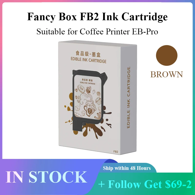 EVEBOT Coffee Printer EB-Pro Cartridge Fancy box FB2 Print About 1000 Times Safe and Environmentally Friendly
EVEBOT Coffee Printer EB-Pro Cartridge Fancy box FB2 Print About 1000 Times Safe and Environmentally Friendly