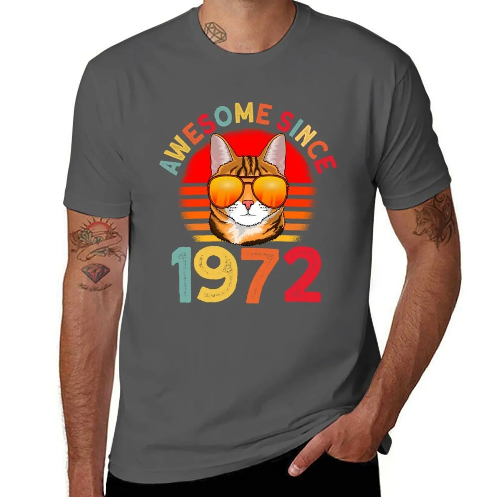Awesome since 1972 Cat vintage 50th Birthday T-Shirt Big and Tall Casual T-Shirt
Awesome since 1972 Cat vintage 50th Birthday T-Shirt Big and Tall Casual T-Shirt