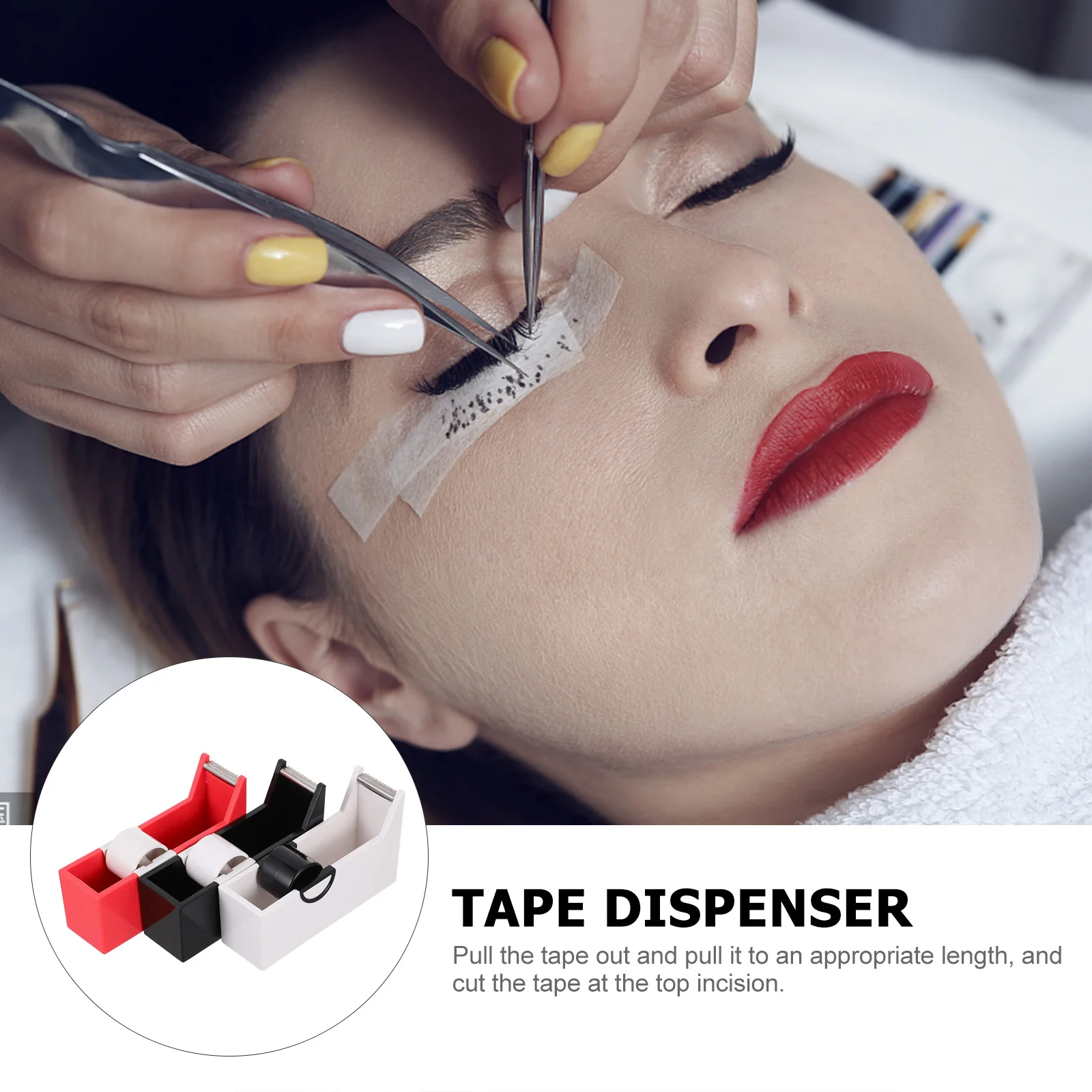 3Pcs Eyelash Tape Dispenser Quick Tear Cutter Plastic Tape Holder Eyelash Extension Adhesive Organizer Professional Use
3Pcs Eyelash Tape Dispenser Quick Tear Cutter Plastic Tape Holder Eyelash Extension Adhesive Organizer Professional Use