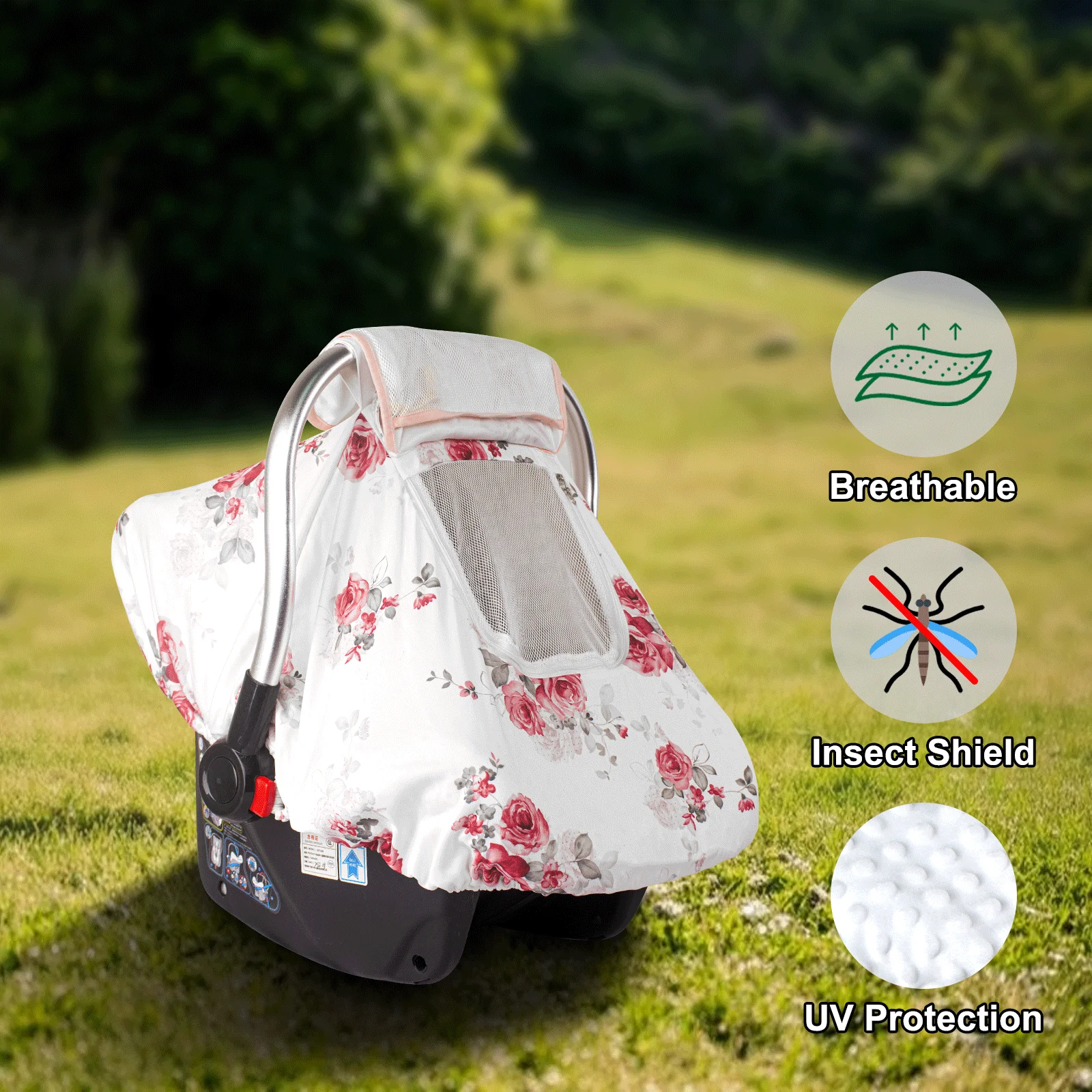 Car Seat Cover Baby, Soft and Breathable Carseat Covers for Travel and Daycare,Kick-Proof & Windproof Infant Carseat Cover
Car Seat Cover Baby, Soft and Breathable Carseat Covers for Travel and Daycare,Kick-Proof & Windproof Infant Carseat Cover